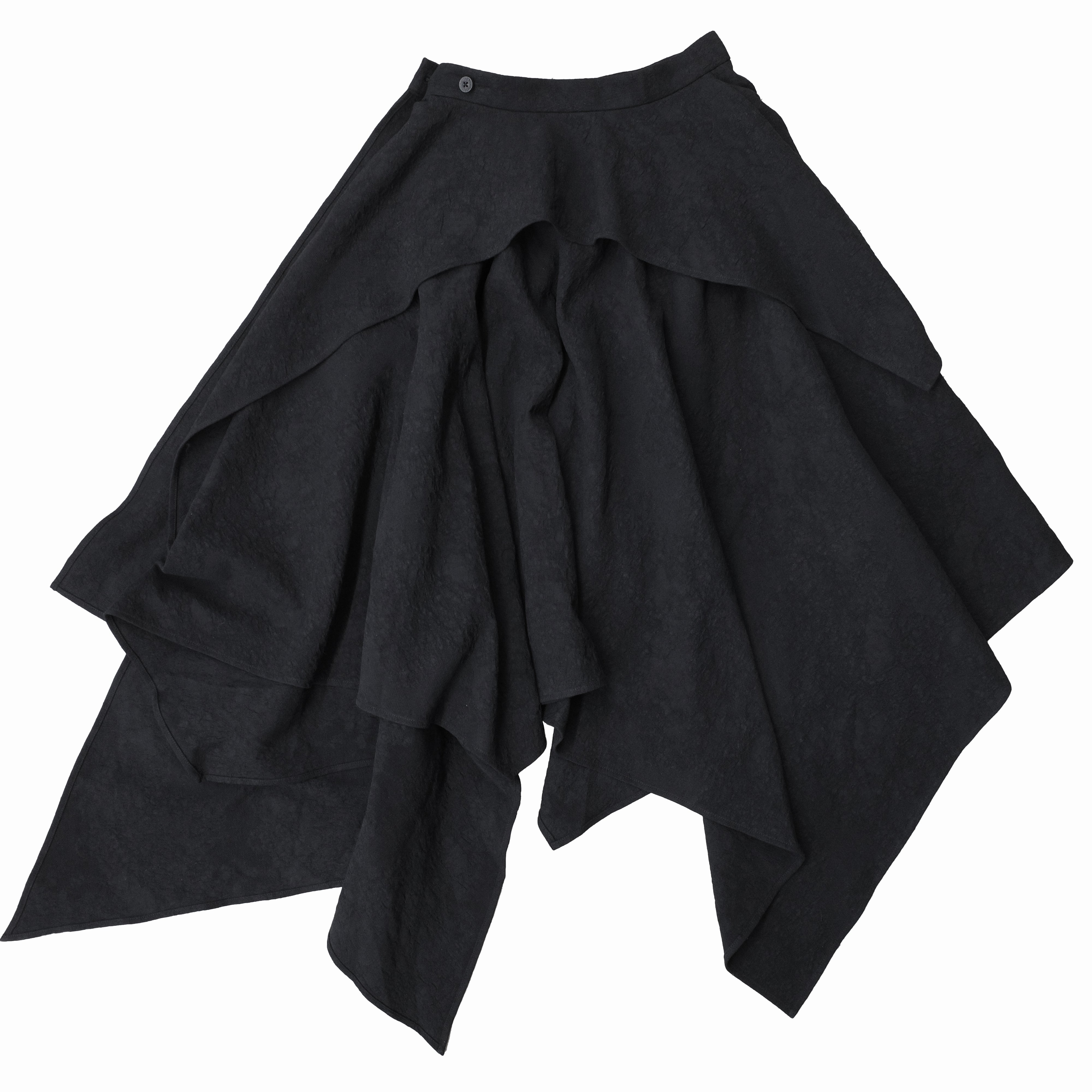 Scar Jacquard Cotton-Linen Wrap Skirt