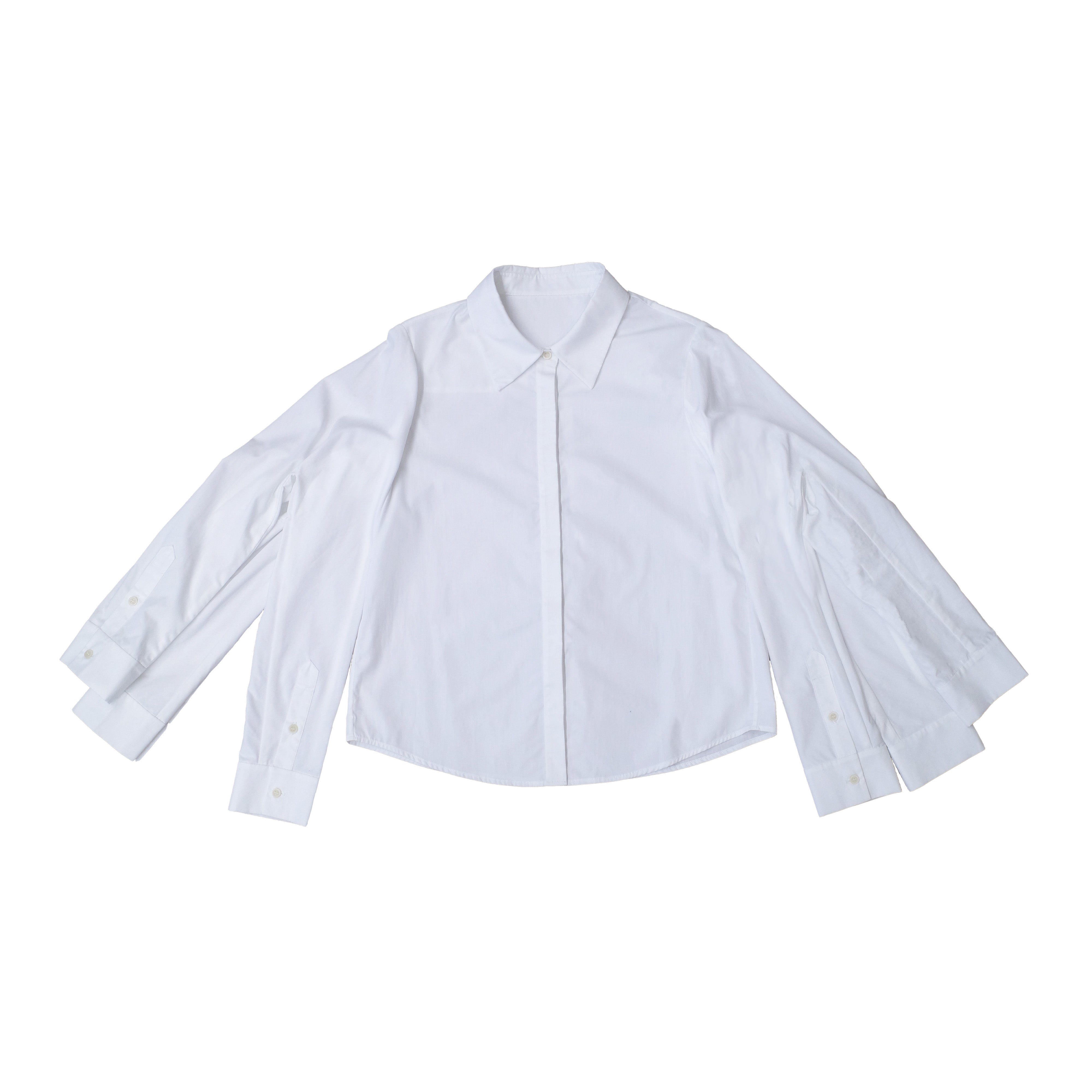 Six Sleeve Cotton Poplin Shirt