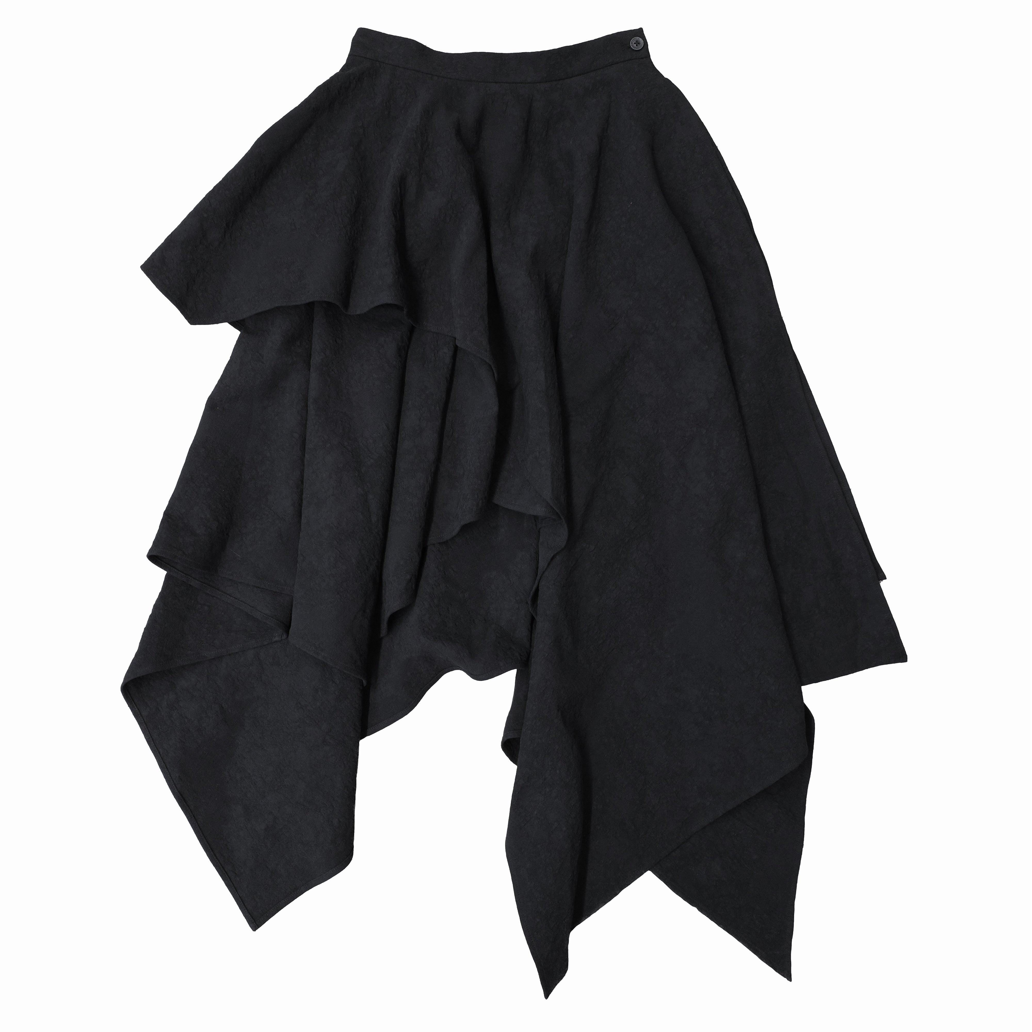 Scar Jacquard Cotton-Linen Wrap Skirt