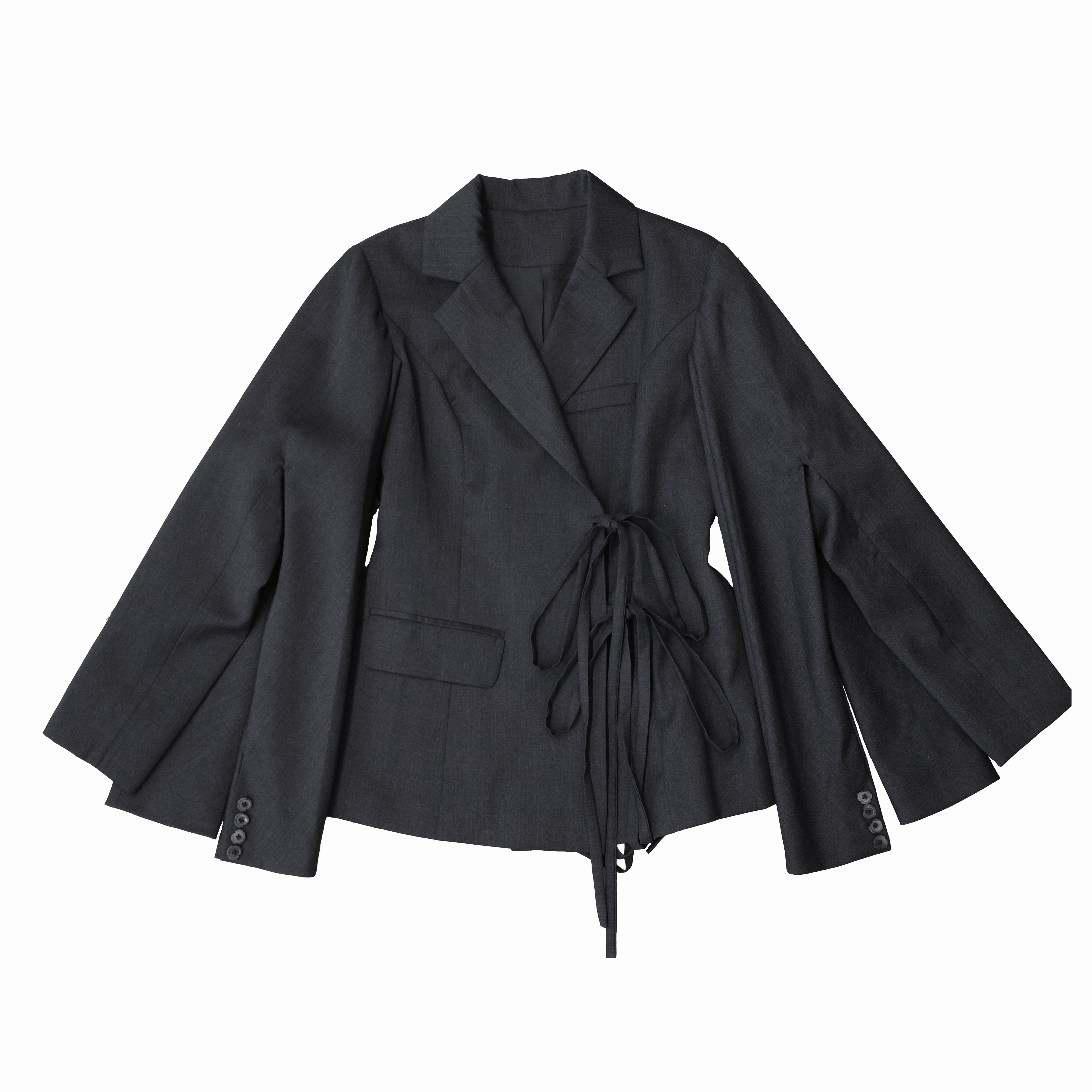 Six Sleeve Wool Blazer